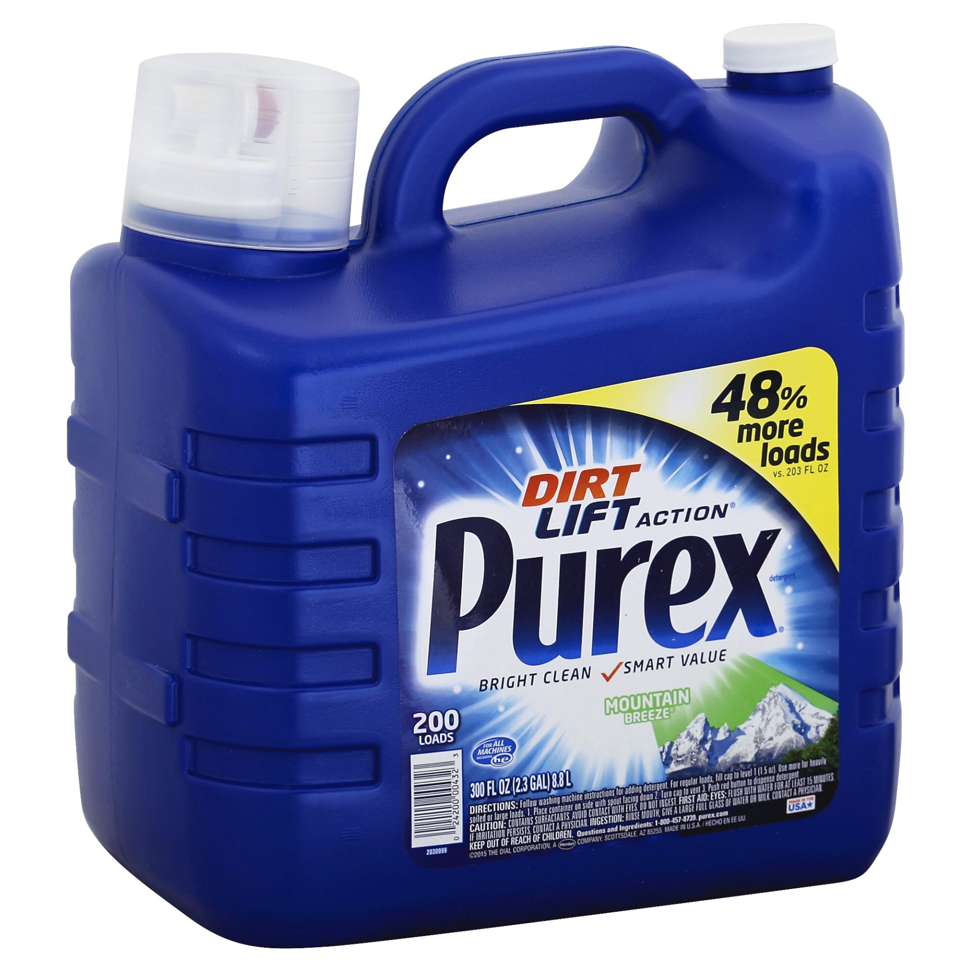 slide 1 of 1, Purex Mountain Breeze Scent Liquid Laundry Detergent, 300 fl oz