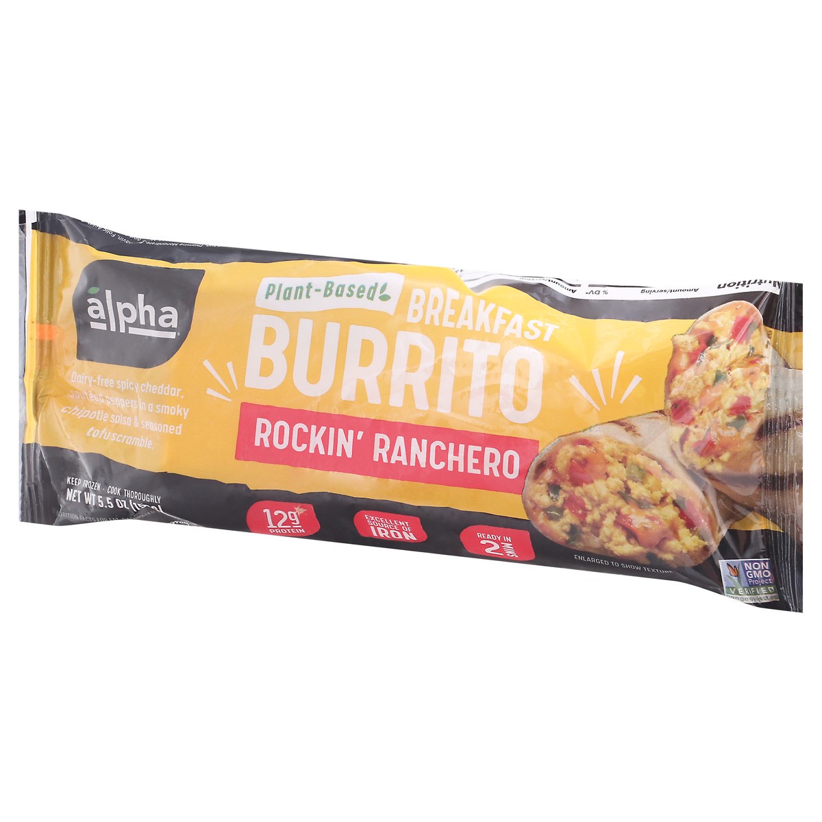 slide 6 of 11, Alpha Foods Alpha Breakfast Rockin' Ranchero Burrito 5.5 oz, 5.5 oz