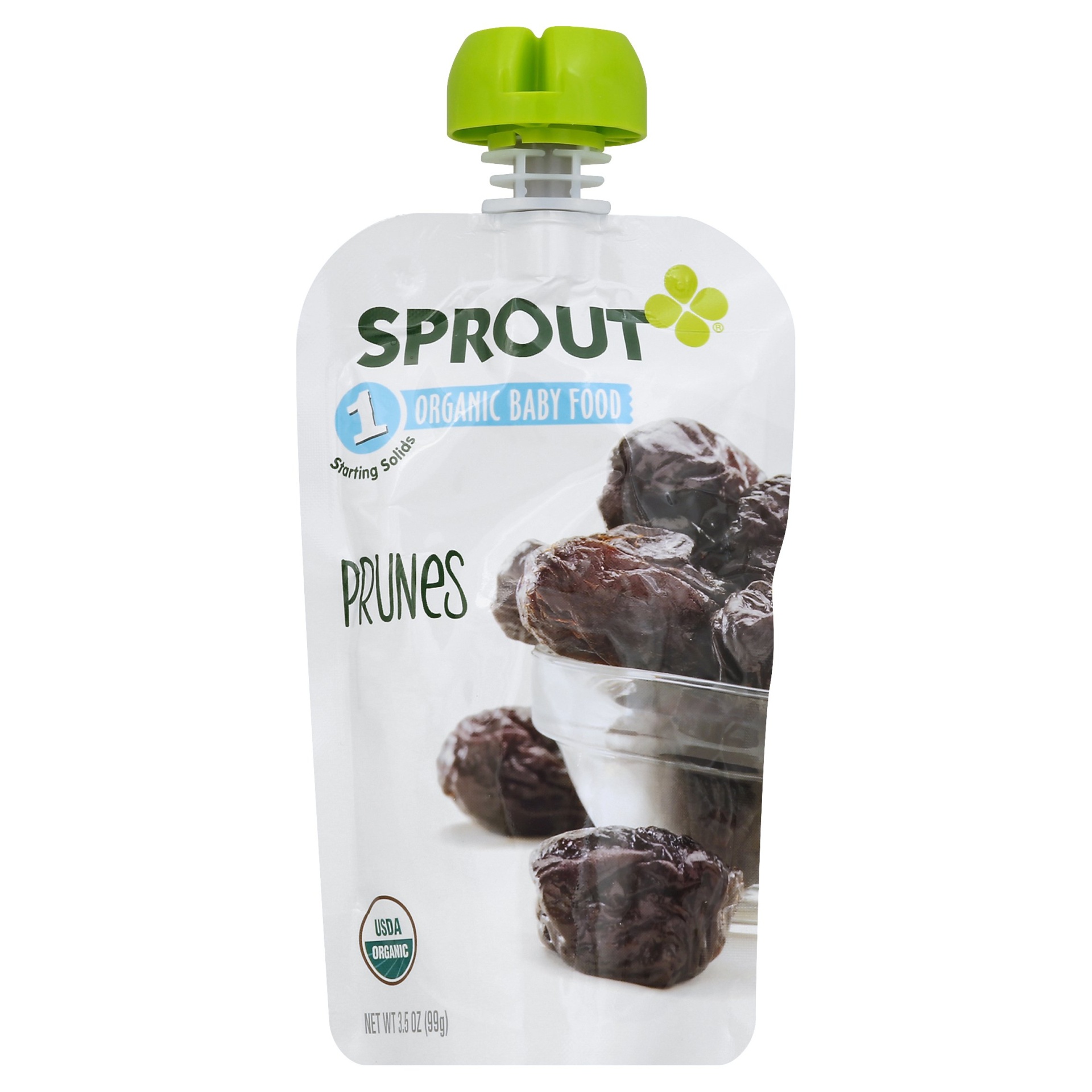 slide 1 of 1, Sprout Stage 1 Prunes Organic Baby Food, 3.5 oz