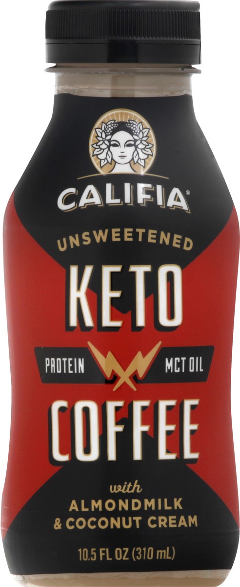 slide 6 of 12, Califia Farms Keto Unsweetened Coffee 10.5 oz, 10.5 oz