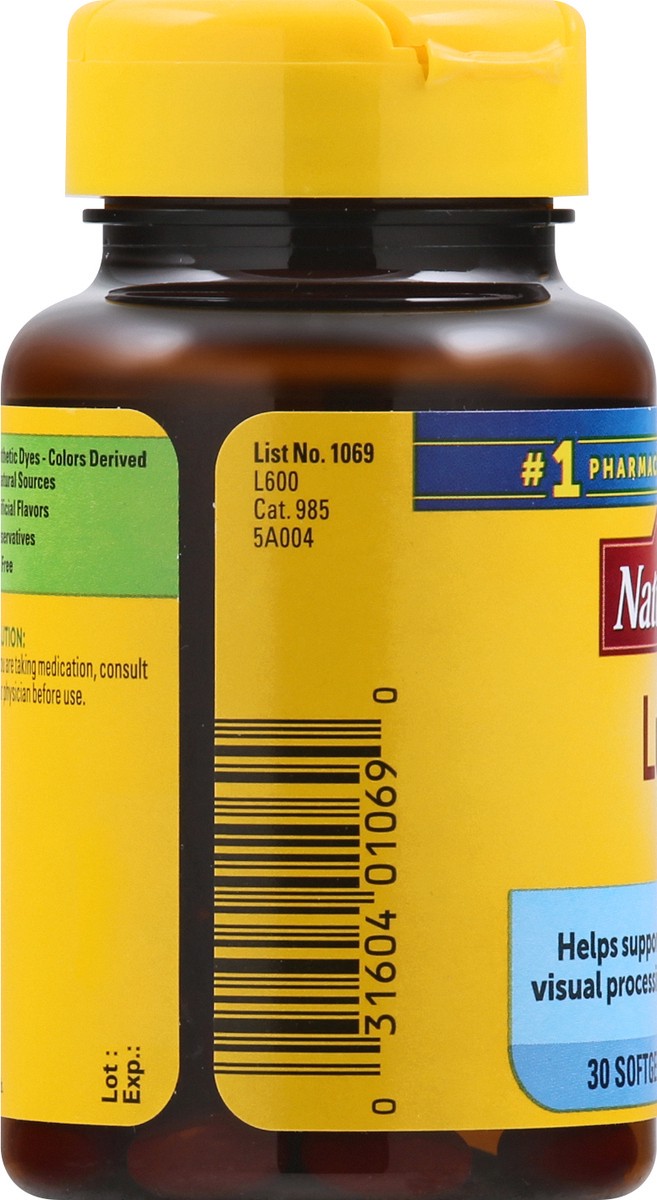 slide 5 of 12, Nature Made 20 mg Softgels Lutein 30 ea, 30 ct