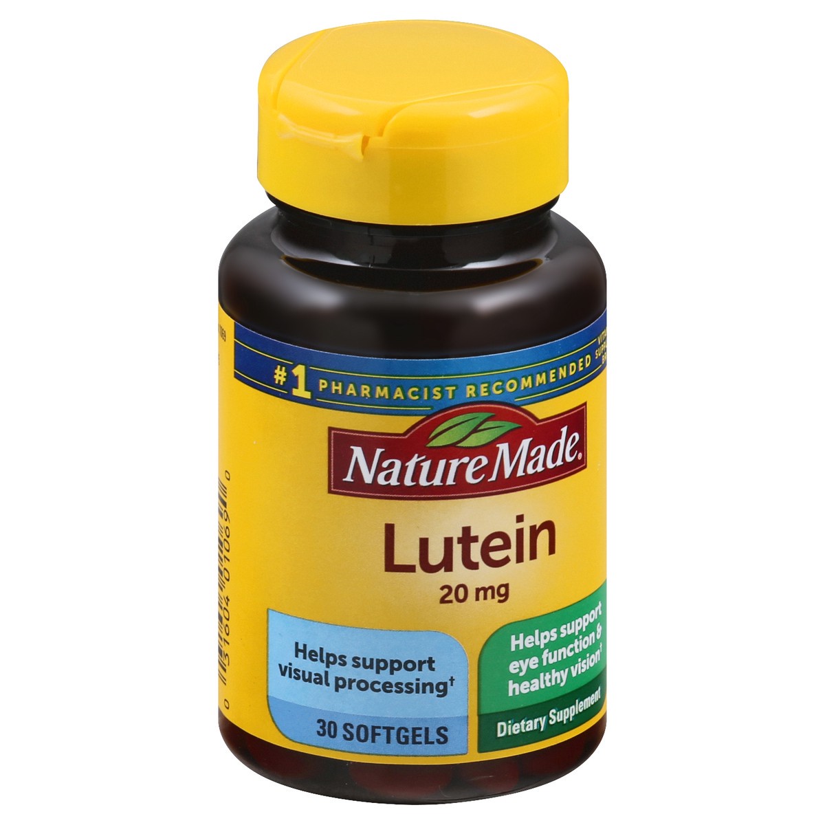 slide 6 of 12, Nature Made 20 mg Softgels Lutein 30 ea, 30 ct