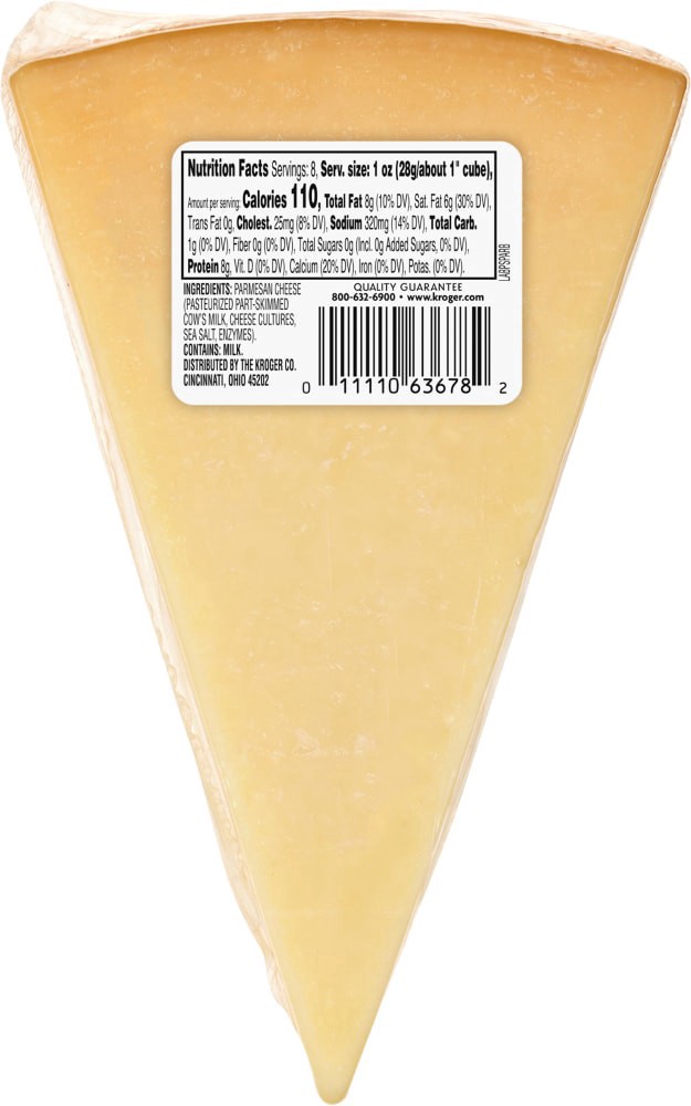 slide 2 of 2, Private Selection Parmesan Wedge Cheese, 8 oz