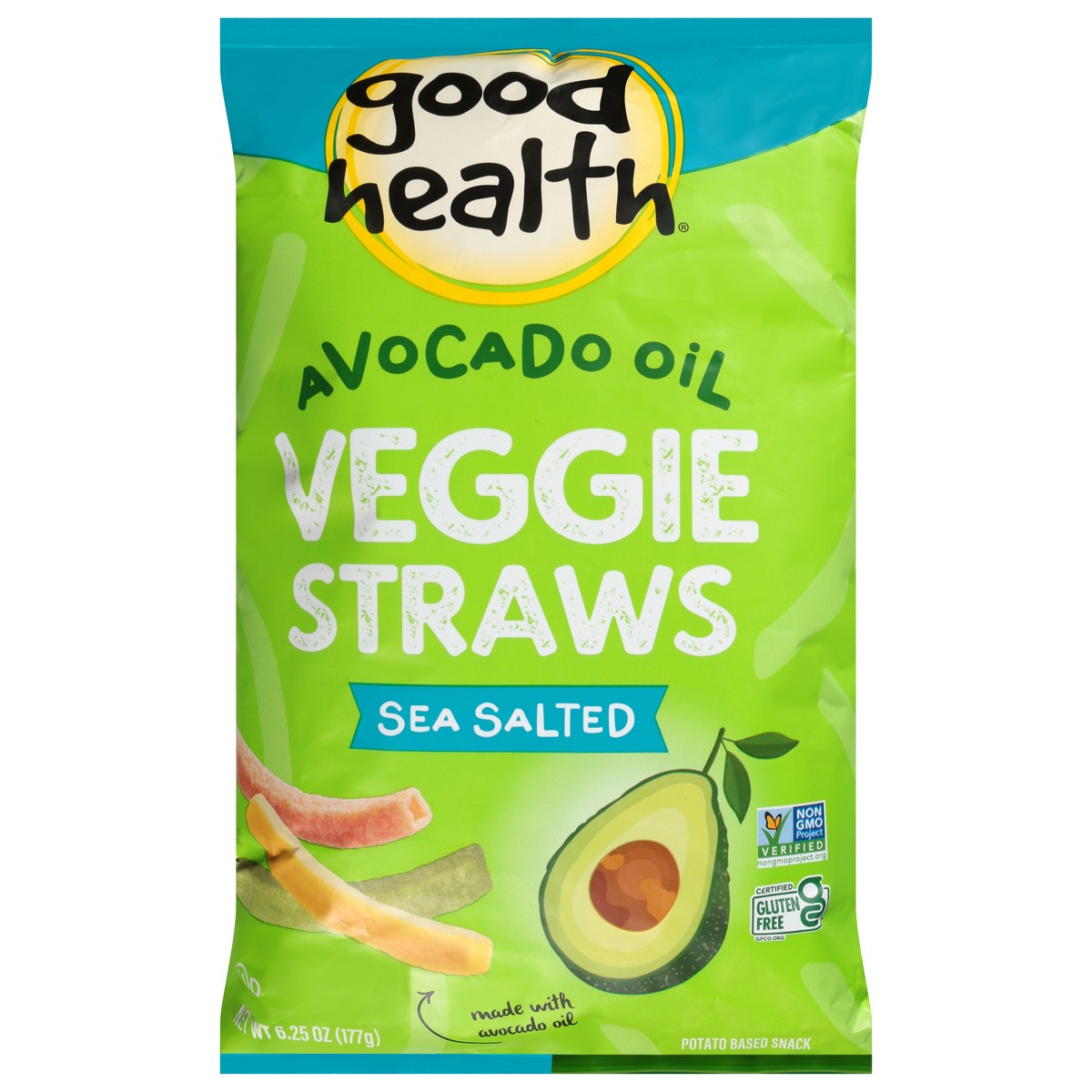 slide 1 of 11, Good Health Avocado Oil Sea Salted Veggie Straws 6.25 oz, 6.25 oz