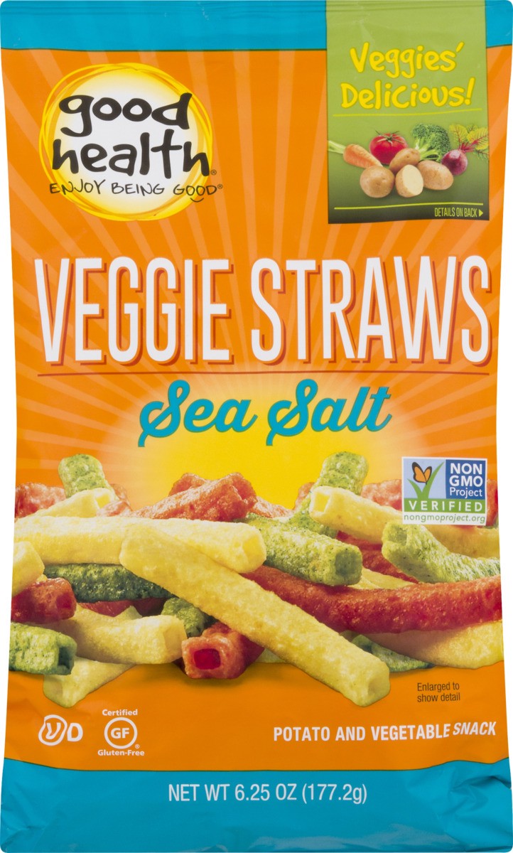 slide 5 of 11, Good Health Sea Salted Veggie Straws 6.25 oz, 6.25 oz