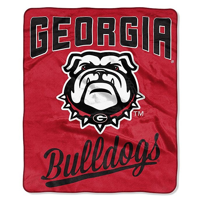 slide 1 of 1, NCAA University of Georgia Raschel Throw Blanket, 1 ct