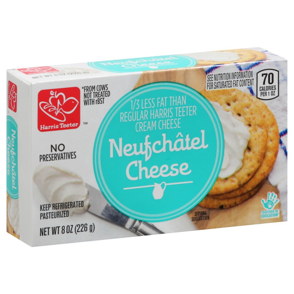 slide 3 of 3, Harris Teeter Neufchatel Cheese, 8 oz