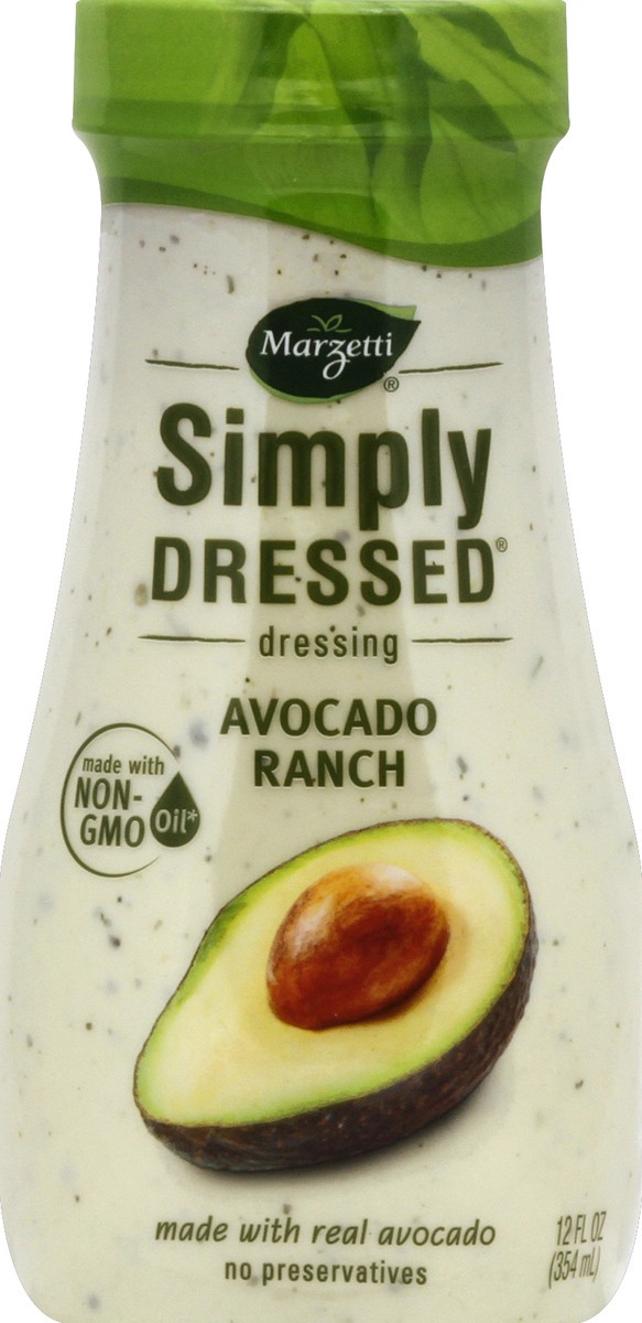 slide 1 of 8, Marzetti Simply Avacado Ranch Dressing, 12 oz