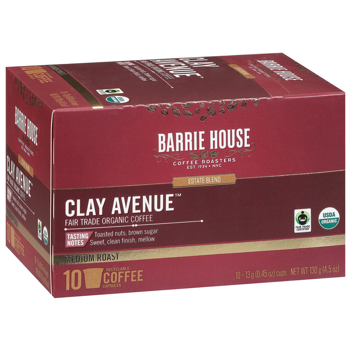 slide 3 of 15, Barrie House Medium Roast Capsules Clay Avenue Coffee - 10 ct, 10 ct