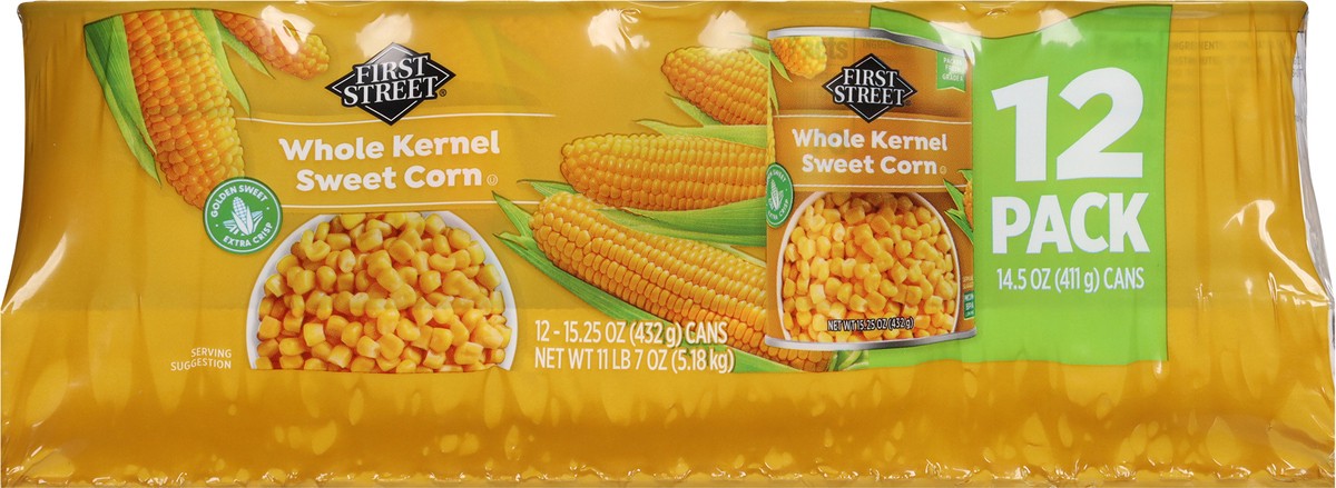 slide 9 of 14, First Street Whole Kernel Corn, 12 ct