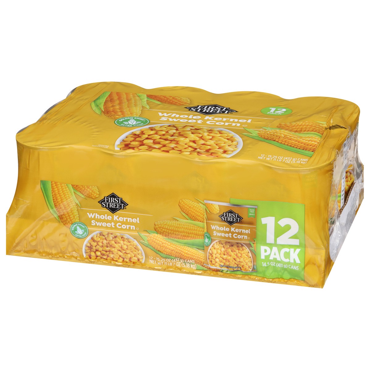 slide 12 of 14, First Street Whole Kernel Corn, 12 ct