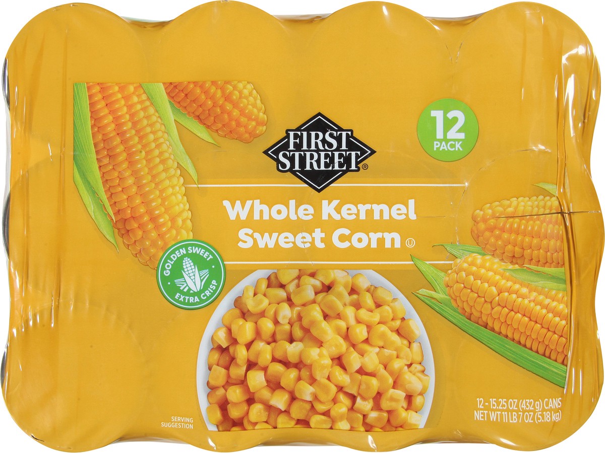 slide 2 of 14, First Street Whole Kernel Corn, 12 ct