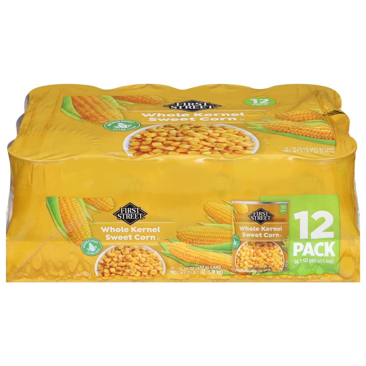 slide 11 of 14, First Street Whole Kernel Corn, 12 ct