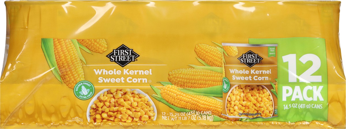 slide 3 of 14, First Street Whole Kernel Corn, 12 ct