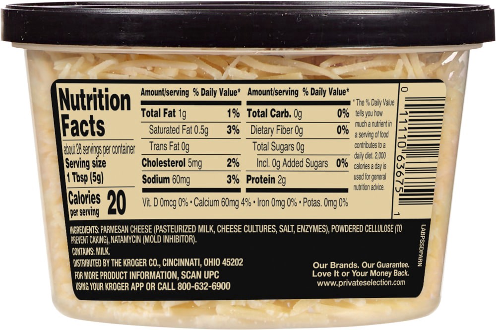 slide 2 of 3, Private Selection Shredded Parmesan Cup, 5 oz