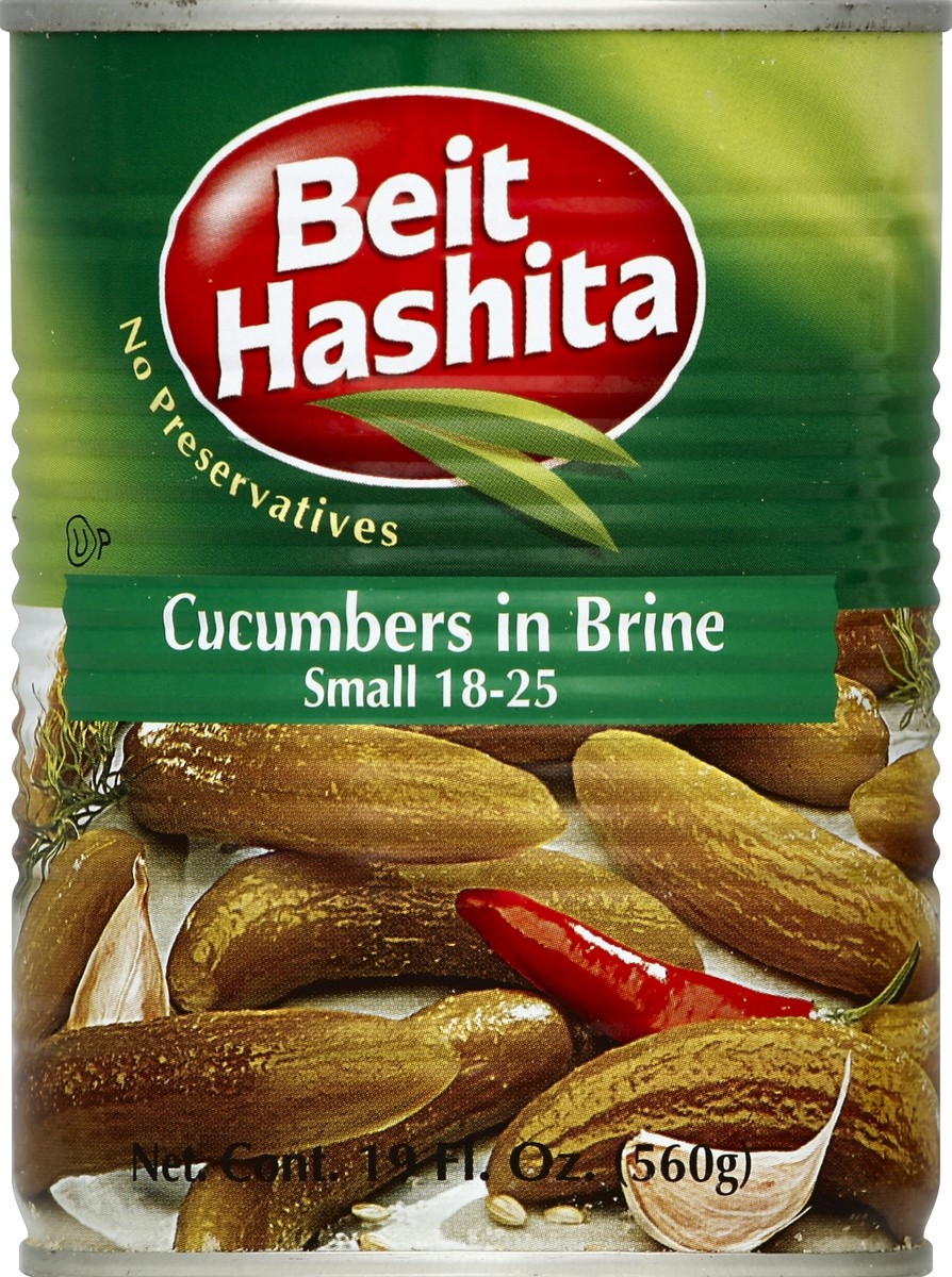 slide 2 of 2, Beit Hashita Small Cucumbers In Brine, 19 fl oz