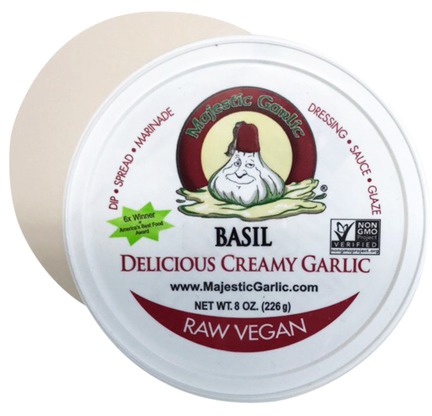 slide 1 of 1, Majestic Garlic Spread Basil, 8 oz