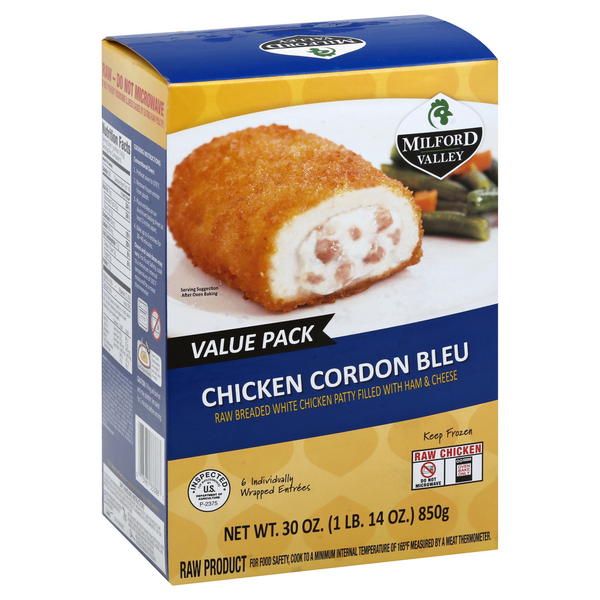 slide 1 of 1, Milford Valley Cordon Bleu Chicken Breast, 30 oz