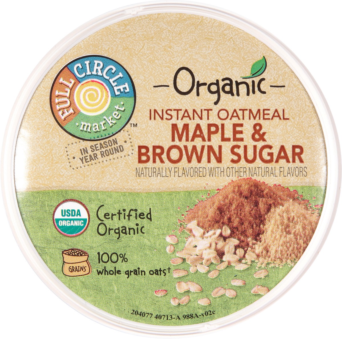 slide 6 of 15, Full Circle Market Organic Maple & Brown Sugar Instant Oatmeal 1.9 oz, 1.9 oz