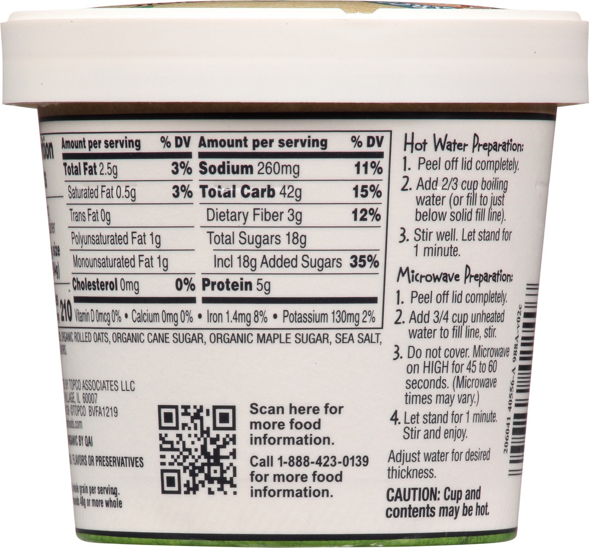 slide 14 of 15, Full Circle Market Organic Maple & Brown Sugar Instant Oatmeal 1.9 oz, 1.9 oz