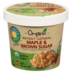 Full Circle Market Organic Maple & Brown Sugar Instant Oatmeal 1.9 oz