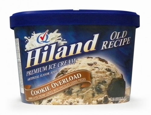 slide 1 of 1, Hiland Dairy old recipe premium cookie overload ice cream, 56 oz