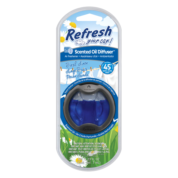 slide 1 of 1, Refresh Your Car! Odor Eliminating Fresh Linen, 1 ct