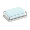 slide 2 of 5, InterDesign iDesign Clarity Soap Dish - Clear/Silver, 1 ct