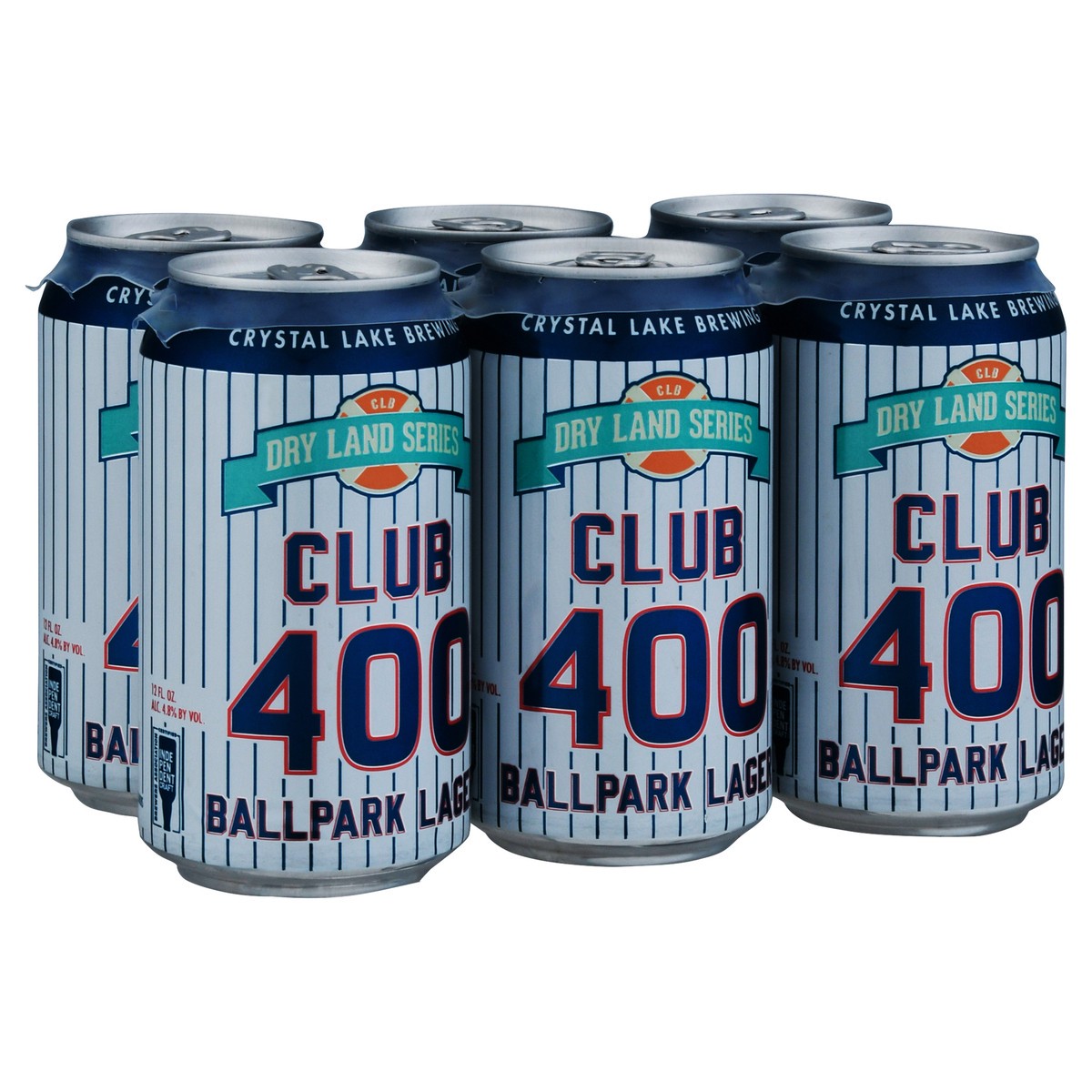 slide 4 of 10, Crystal Lake Brewing, Ball Park Lager, Club 400 6Pk, 1 ct