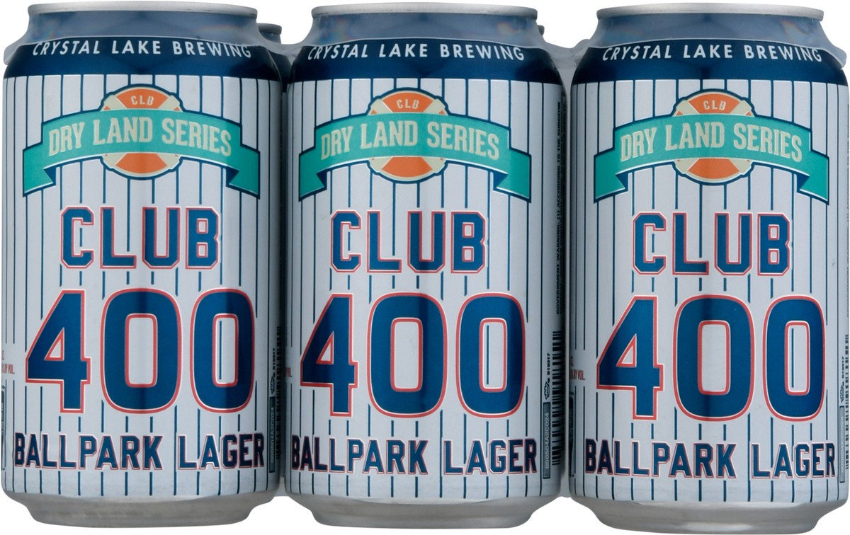 slide 6 of 10, Crystal Lake Brewing, Ball Park Lager, Club 400 6Pk, 1 ct