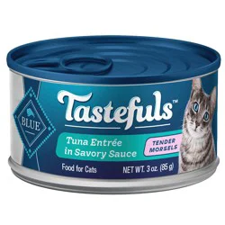 Blue Buffalo Tastefuls Natural Tender Morsels Wet Cat Food, Tuna Entrée 3-oz Can