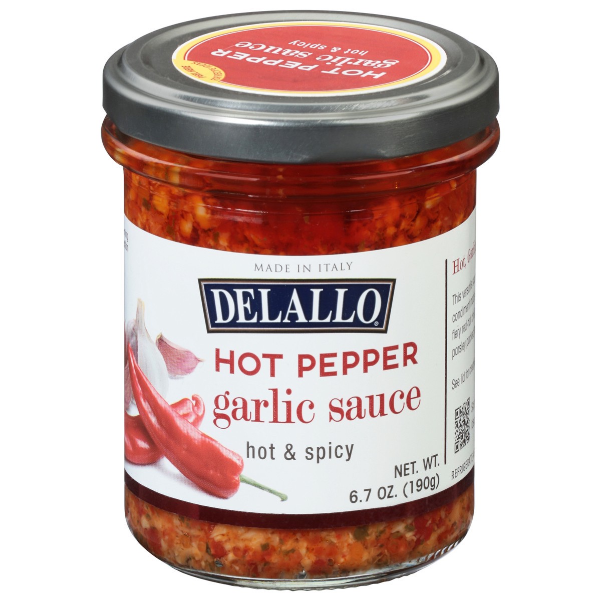 slide 11 of 13, DeLallo Hot Pepper Garlic Sauce, 6.7 oz