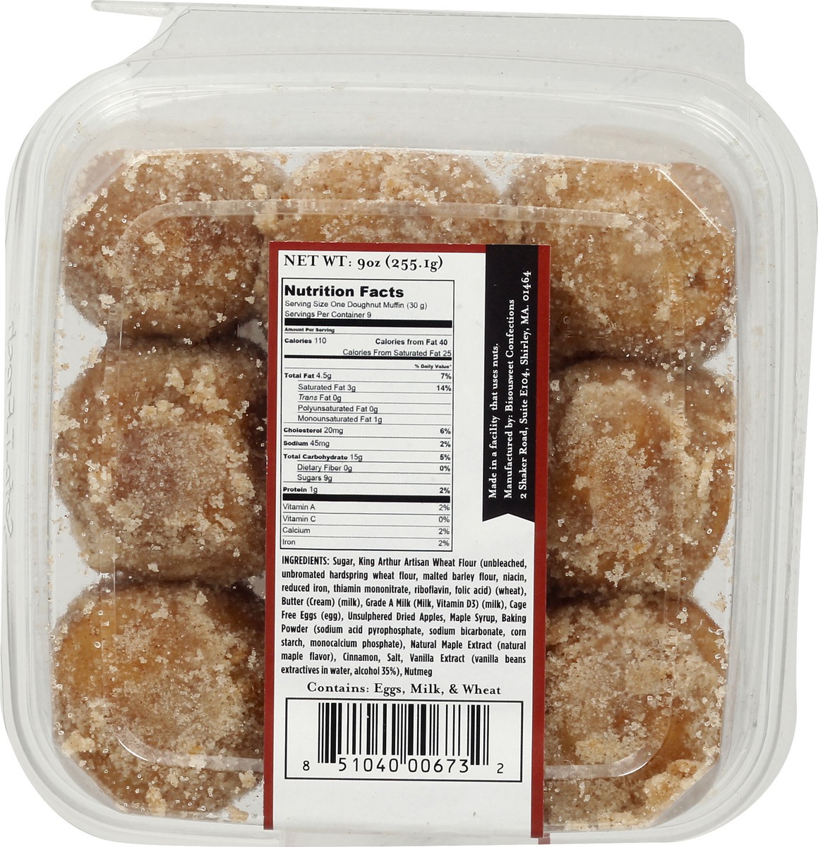 slide 7 of 8, BisouSweet Maple Apple Doughnut Muffins 9 oz, 9 oz