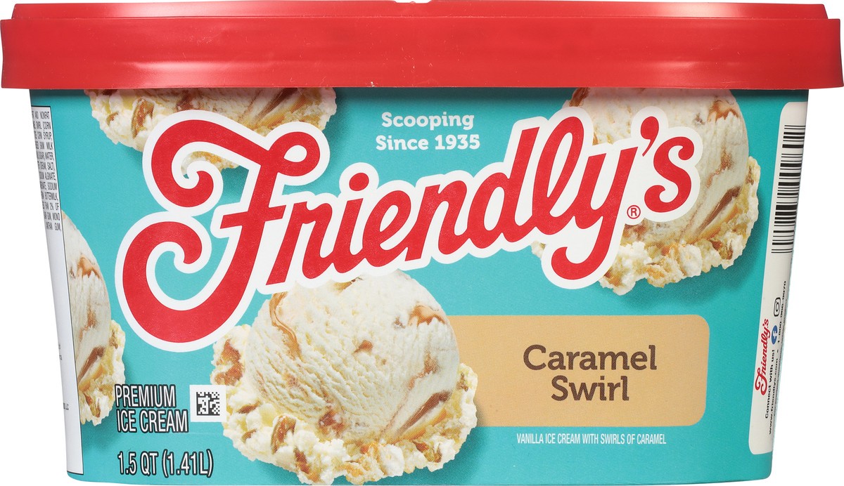 slide 5 of 9, Friendly's Frndly Ic Caramel Swirl, 1.5 qt