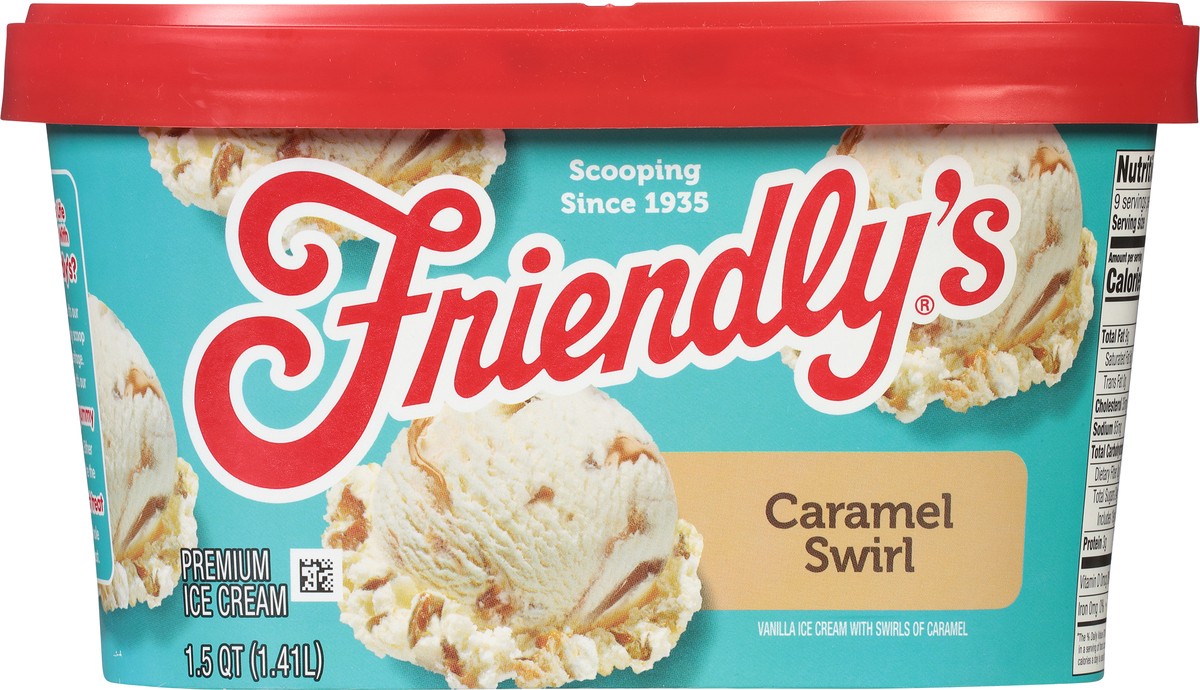 slide 6 of 9, Friendly's Frndly Ic Caramel Swirl, 1.5 qt