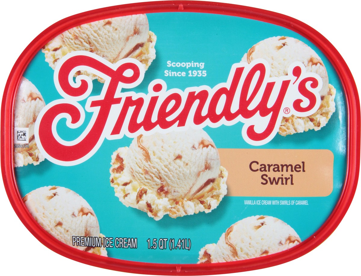 slide 9 of 9, Friendly's Frndly Ic Caramel Swirl, 1.5 qt