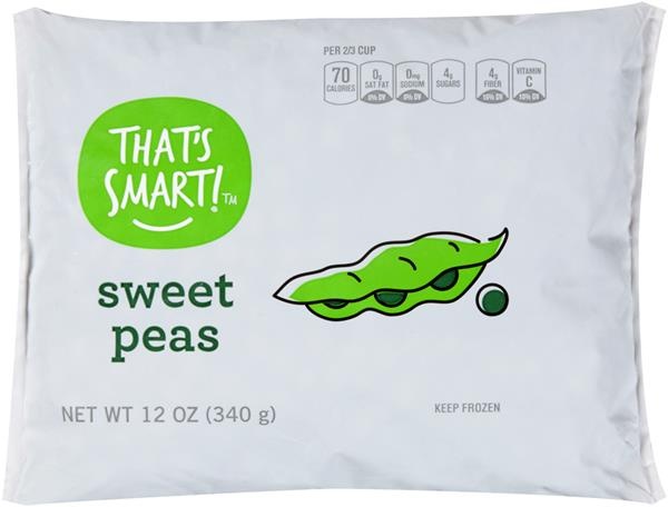 slide 1 of 1, That's Smart! Sweet Peas, 12 oz