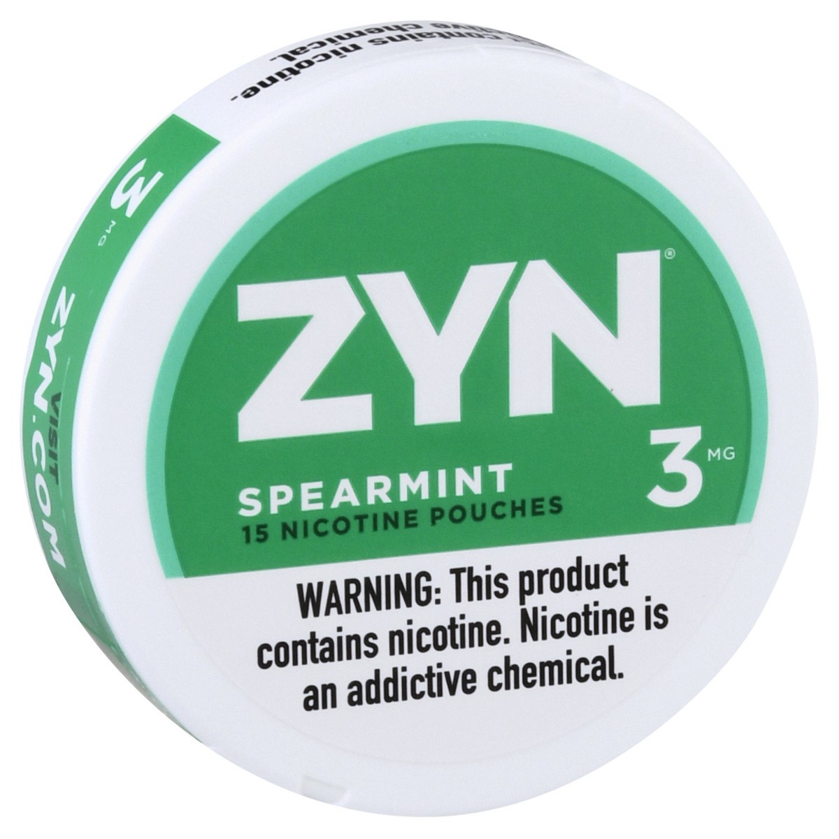 slide 4 of 10, Zyn Spearmint 3Mg Nicotine Pouches, 15 ct