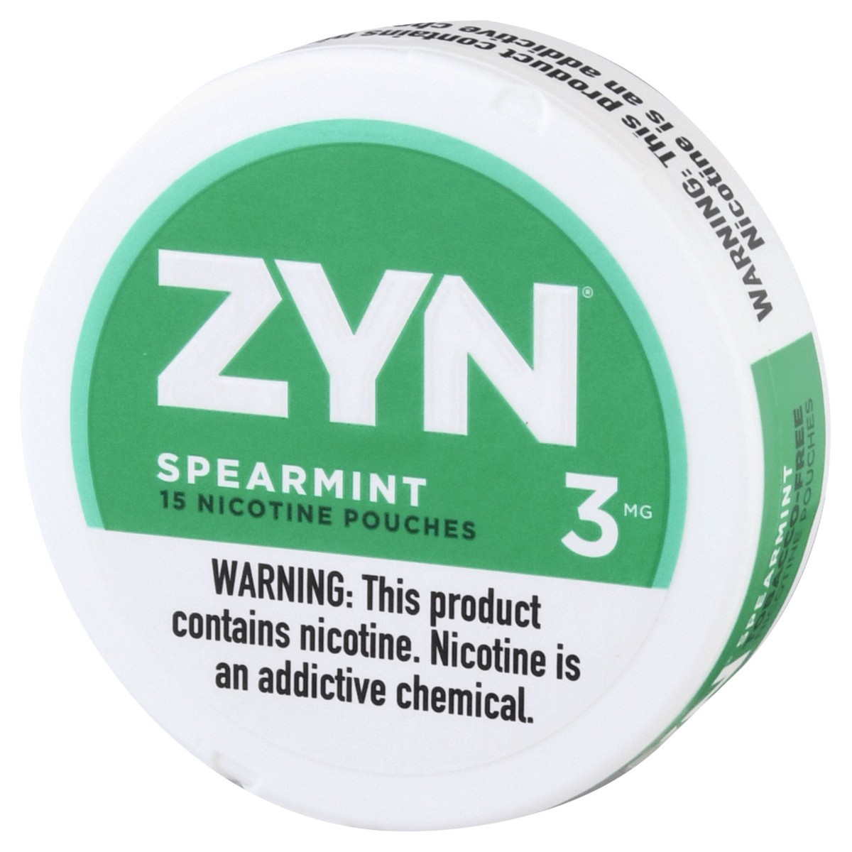 slide 5 of 10, Zyn Spearmint 3Mg Nicotine Pouches, 15 ct