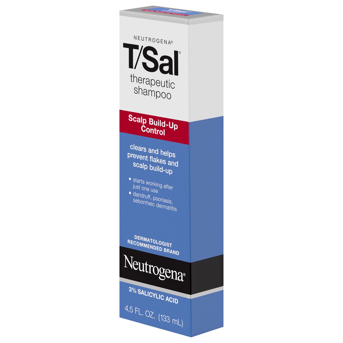 slide 3 of 14, Neutrogena T/Sal Therapeutic Scalp Shampoo for Scalp Build-Up Control with 3% Salicylic Acid, Scalp Treatment for Dandruff, Scalp Psoriasis & Seborrheic Dermatitis Relief, 4.5 fl. oz, 4.50 fl oz