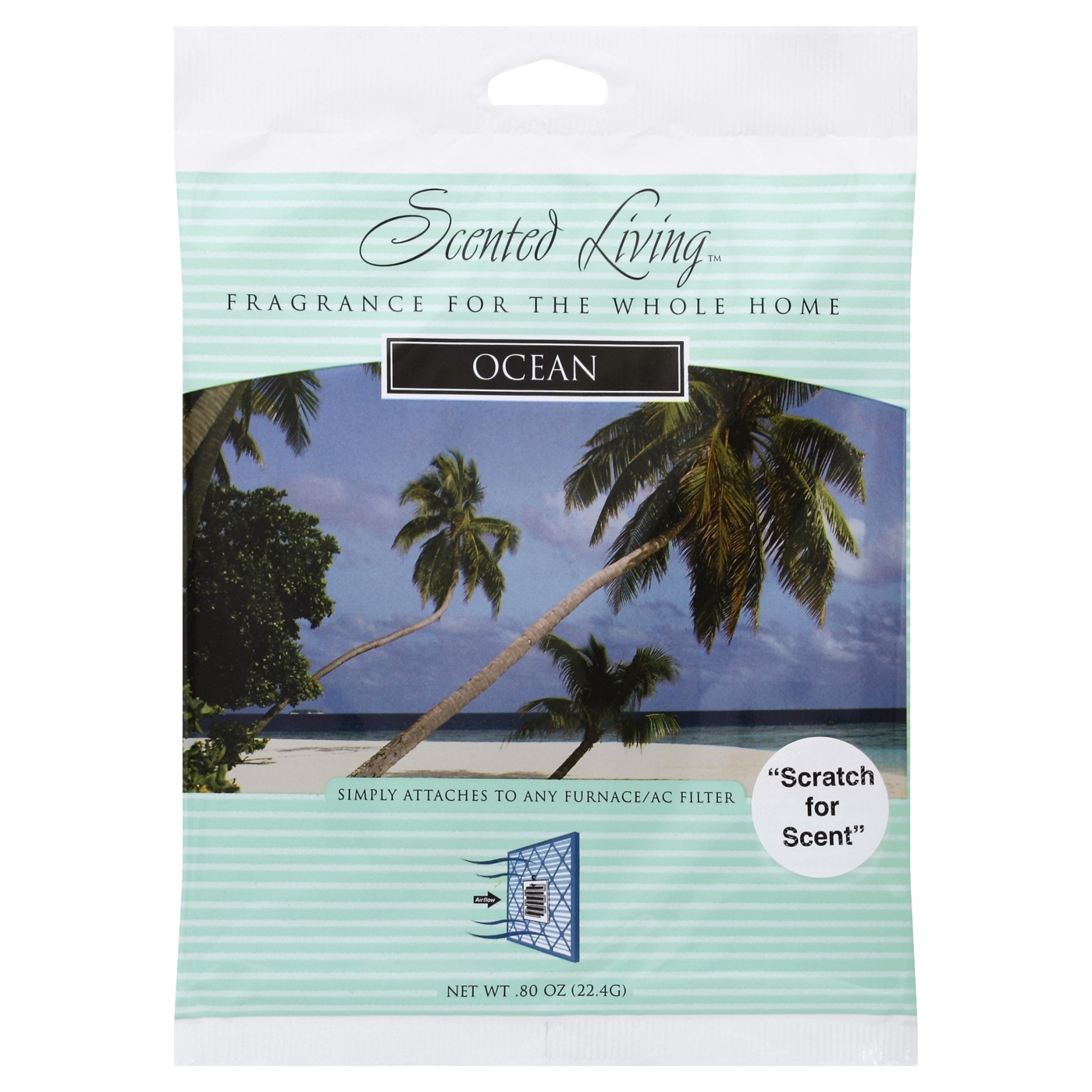 slide 1 of 1, Scented Living Ocean Air Freshener, 1 ct