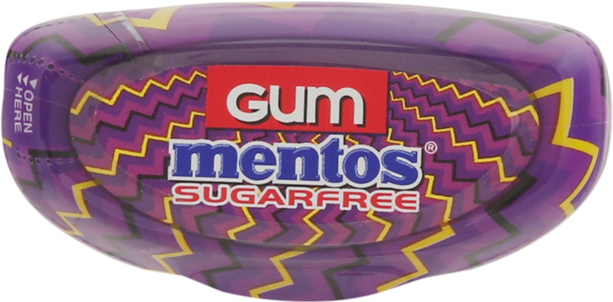 slide 6 of 9, Mentos Sour Sugarfree Grape Gum 28 Pieces, 28 ct