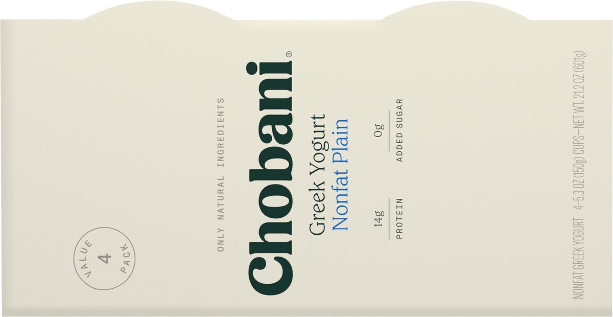 slide 9 of 9, Chobani Greek Yogurt Plain, 