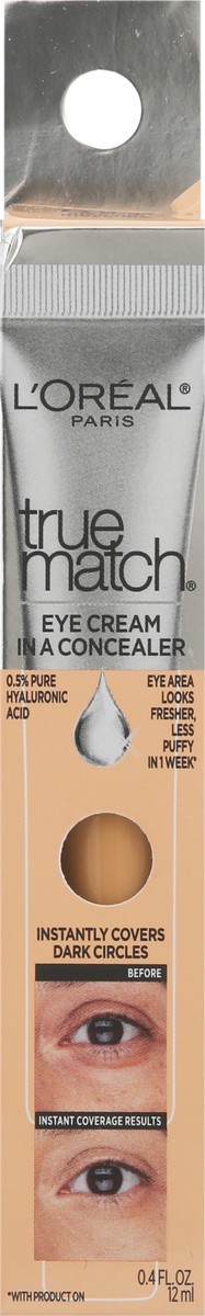 slide 1 of 9, L'Oréal L'Oreal Paris True Match Eye Cream in a Concealer with Hyaluronic Acid - Medium N5-6 - 0.4 fl oz, 0.4 oz