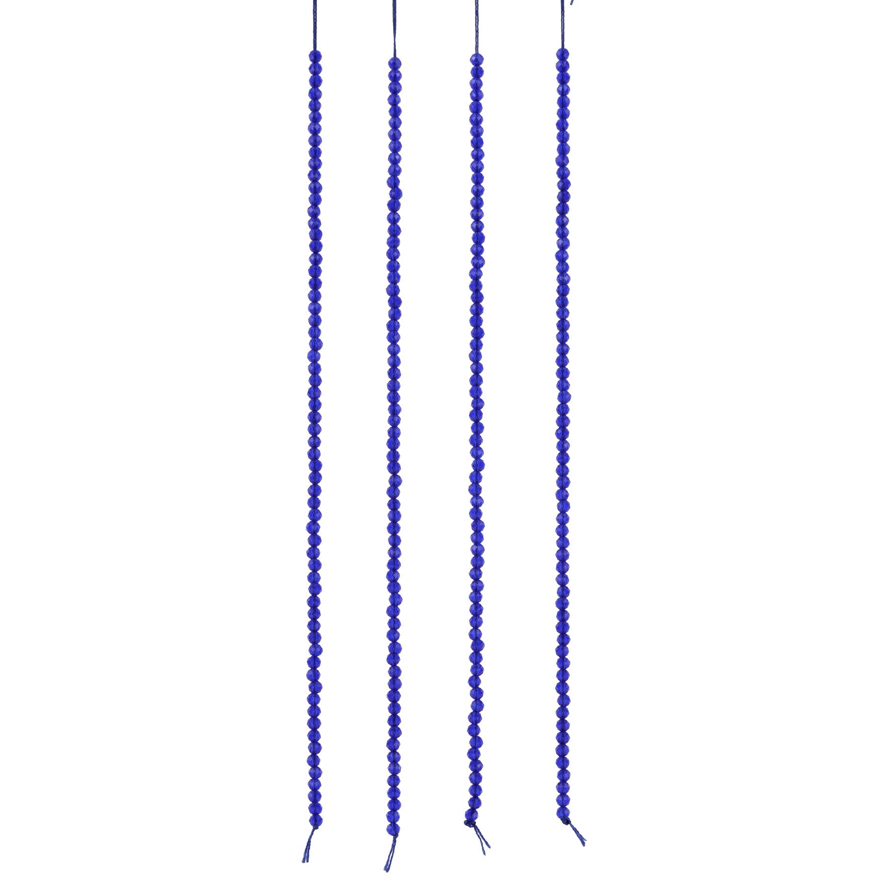 slide 3 of 3, Blue Faceted Glass Round Beads, 2.8mm By Bead Landing, 2.8mm