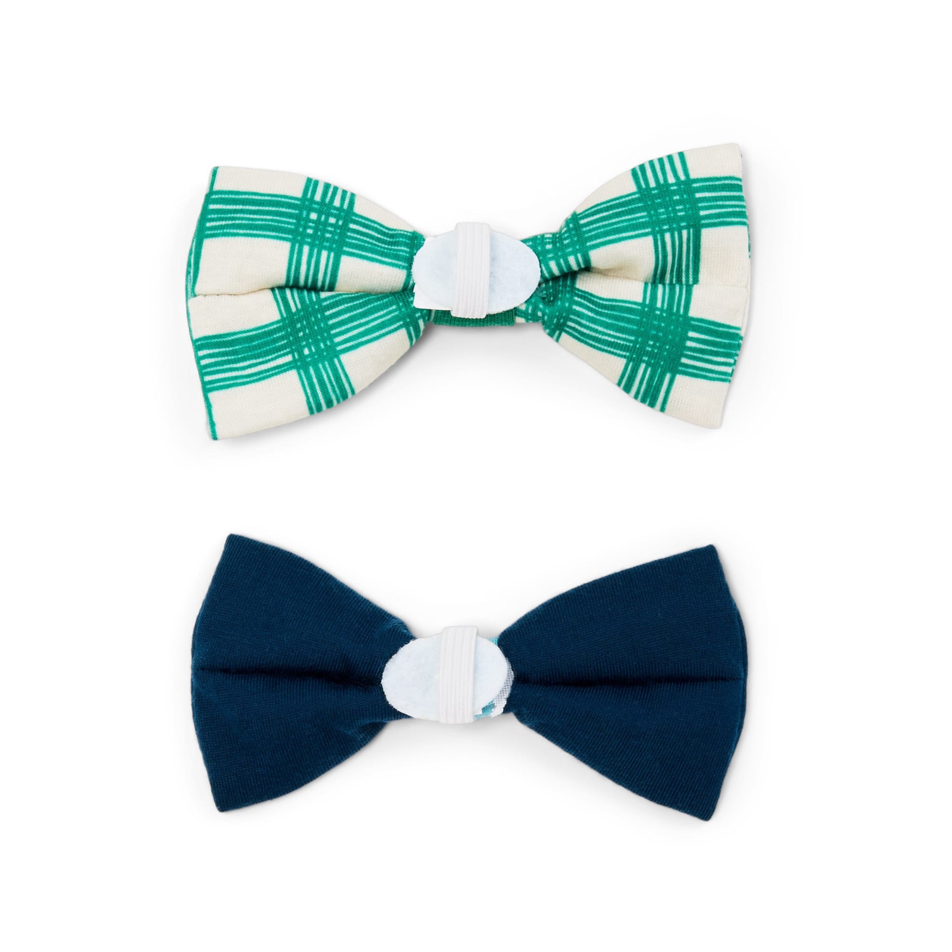 slide 1 of 1, YOULY Pet Bowties, Set of 2, Blue/Green Plaid, 1 ct