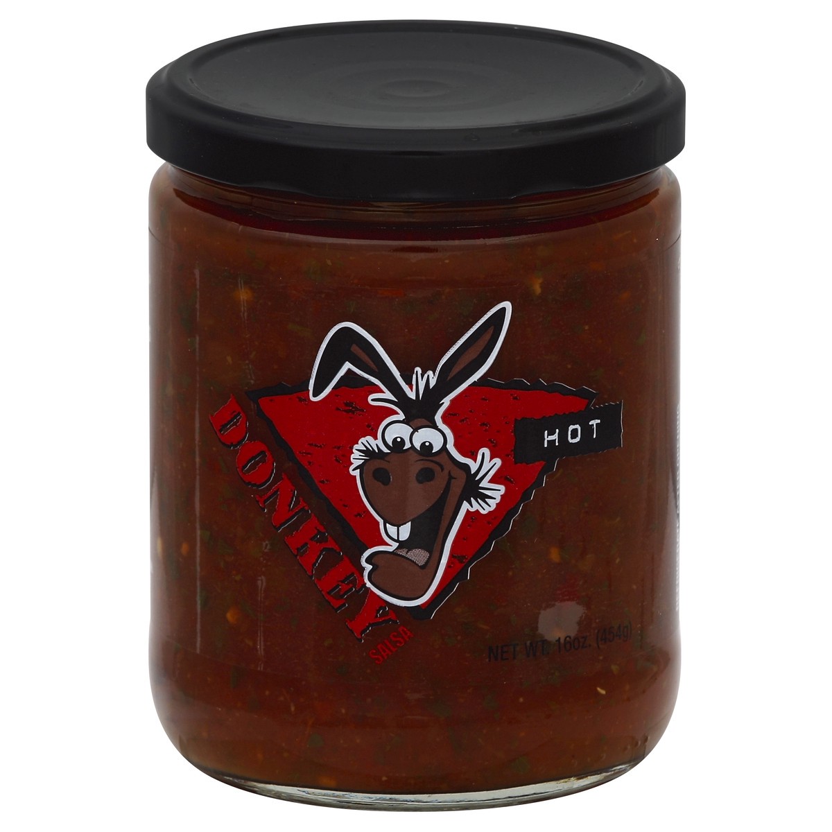 slide 3 of 3, Donkey Brands Chip Hot Salsa, 16 oz