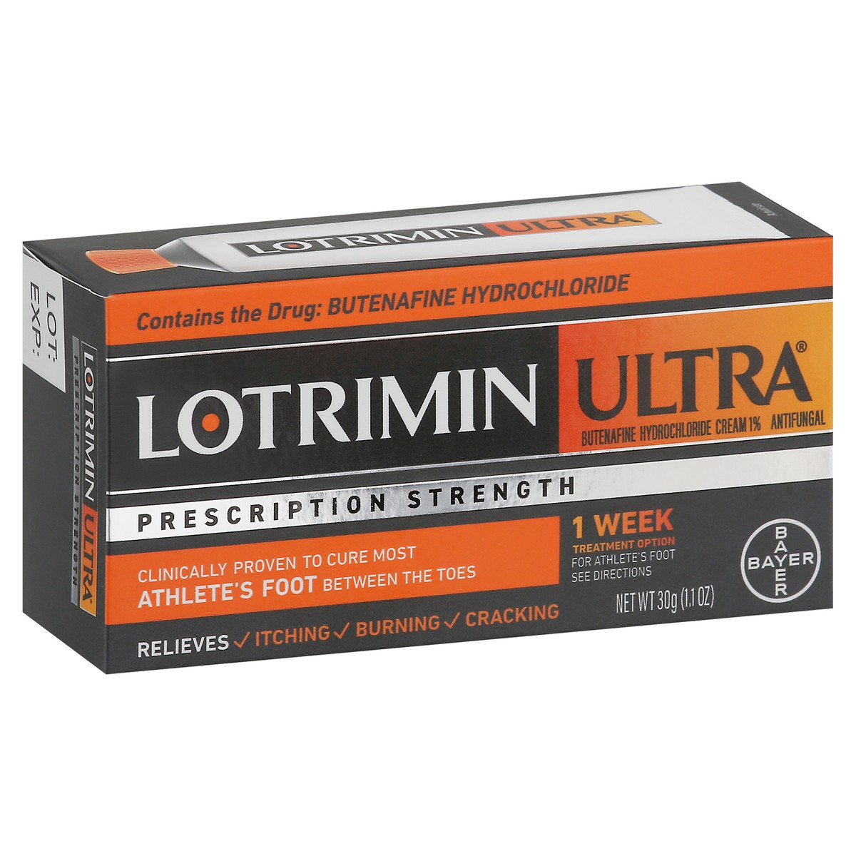 slide 5 of 12, Lotrimin Ultra Prescription Strength Antifungal Cream 1 1.1 oz, 1.1 oz