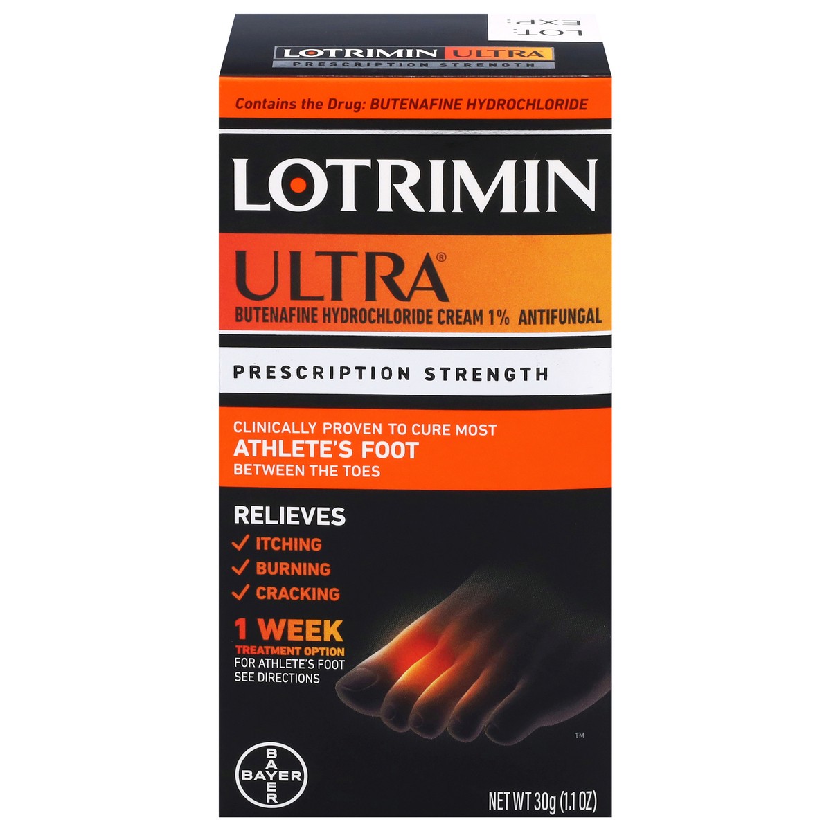 slide 1 of 12, Lotrimin Ultra Prescription Strength Antifungal Cream 1 1.1 oz, 1.1 oz