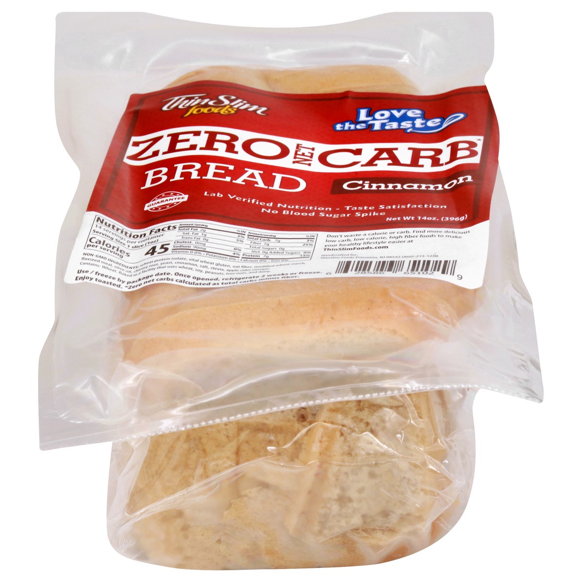 slide 3 of 13, ThinSlim Foods Bread, Cinnamon, 14 oz